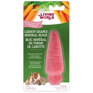 Bloc minéral en forme de carotte, 55g – LIVING WORLD