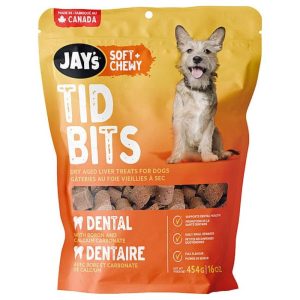 Gâterie Soins Dentaire au Foie pour Chiens, Petites Bouchées – Jay’s Soft + Chewy