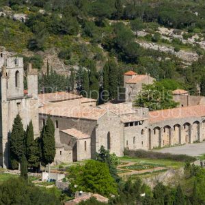 Abbaye bénédictine de Lagrasse, en Corbieres, AUDE AUDE